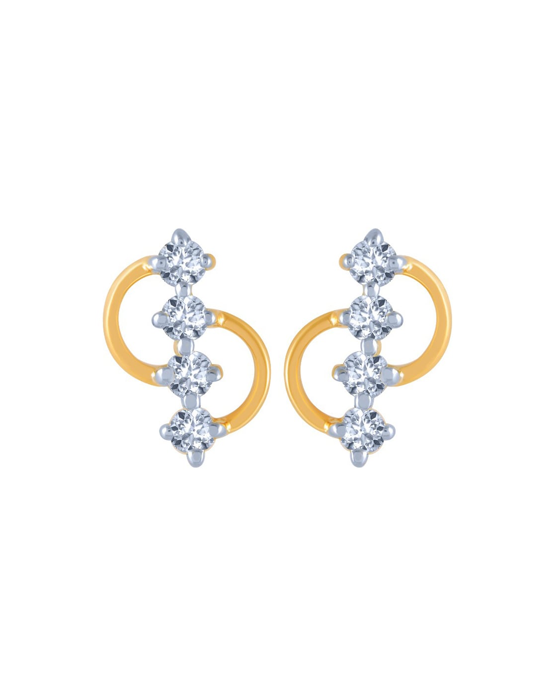 Buy White Gold Earrings for Women by P.C. Chandra Jewellers Online |  Ajio.com