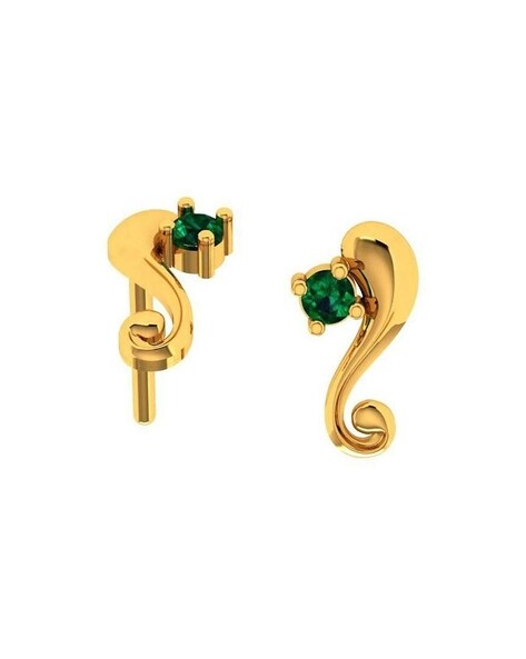 Gold Initial Earrings - Andrea Shelley Designs