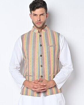 maxence Tailored Fit Nehru Jacket-picture-29
