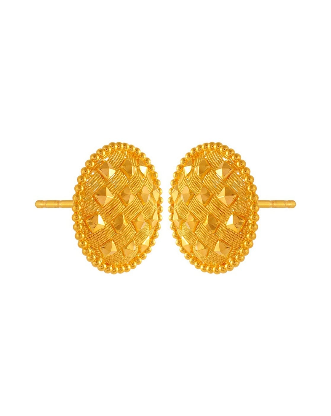 PC Jeweller 14k (585) Yellow Gold and Diamond Stud Earrings for Women :  Amazon.in: Jewellery