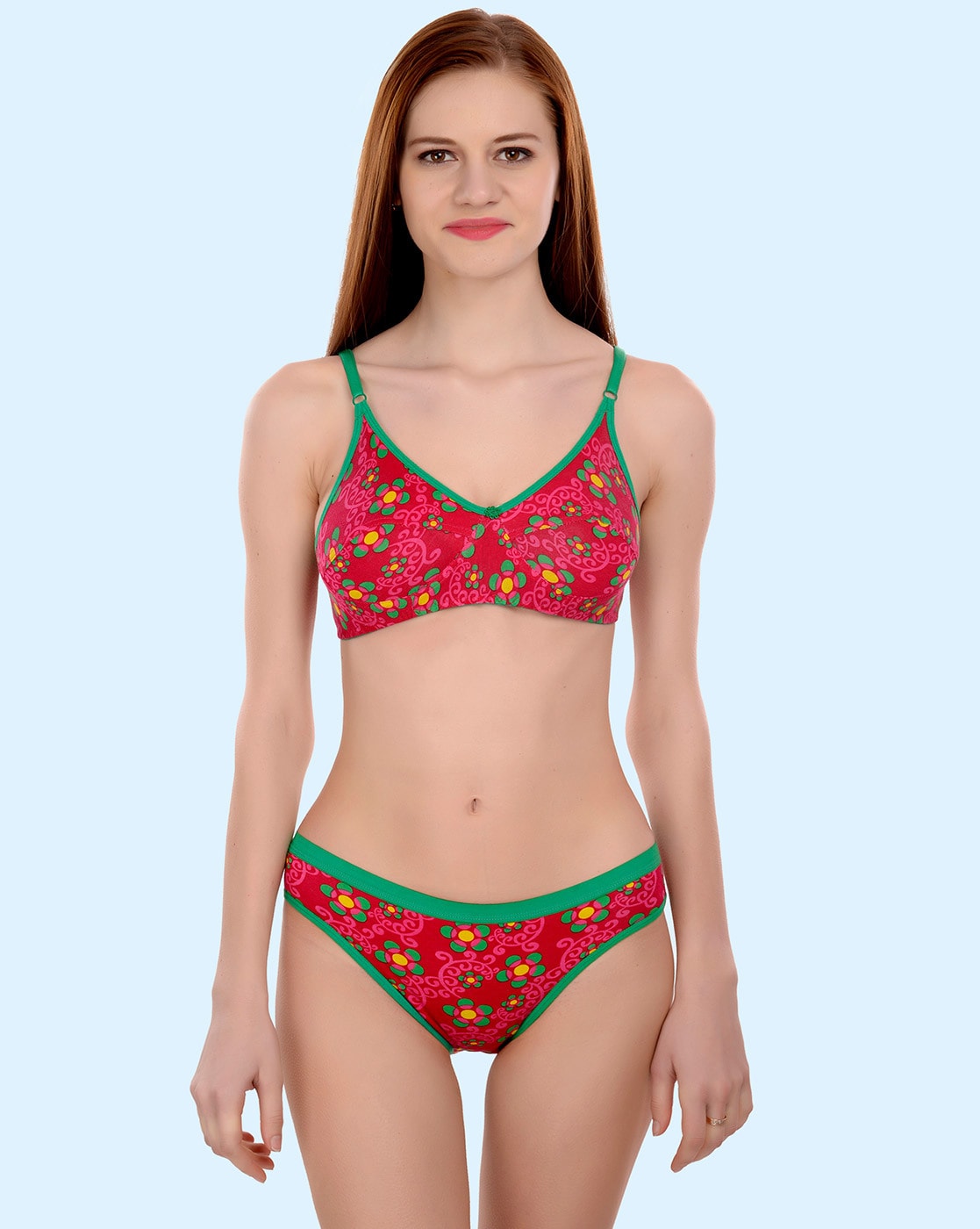 Buy Red Lingerie Set PC-ST-5064 34B Online at desertcartSeychelles