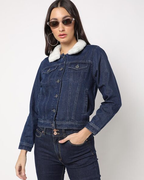 Vigoss Sherpa Denim Jacket - Women's Coats/Jackets in Denim | Buckle