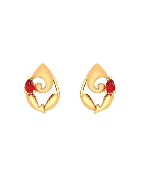 Buy Beautiful Mango Design Small Tops Gold Earrings Designs for Daily Use