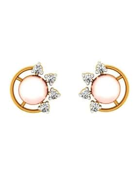 p.c. chandra jewellers Yellow Gold Stud Earrings-picture-13