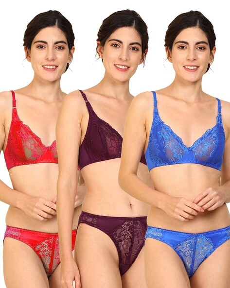 Buy Royal Blue Lingerie Sets for Women by AROUSY Online