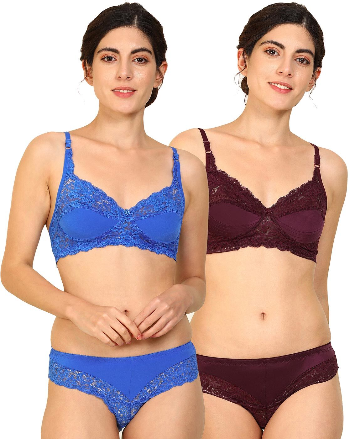 Bra & Panty Set with Lace Detail