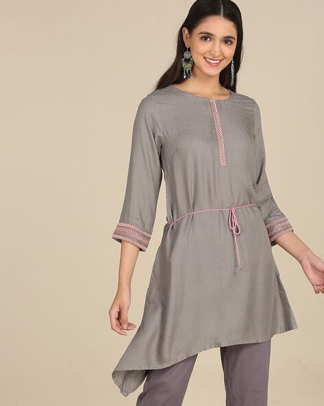 Amazon.com: Bimba A-Line Cotton Kurti Designer Ladies Kurta Indian Dress  Custom Clothing : Clothing, Shoes & Jewelry