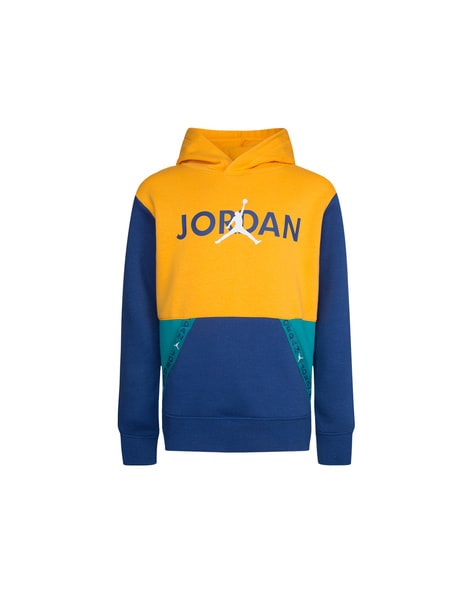 blue and yellow jordan outfit