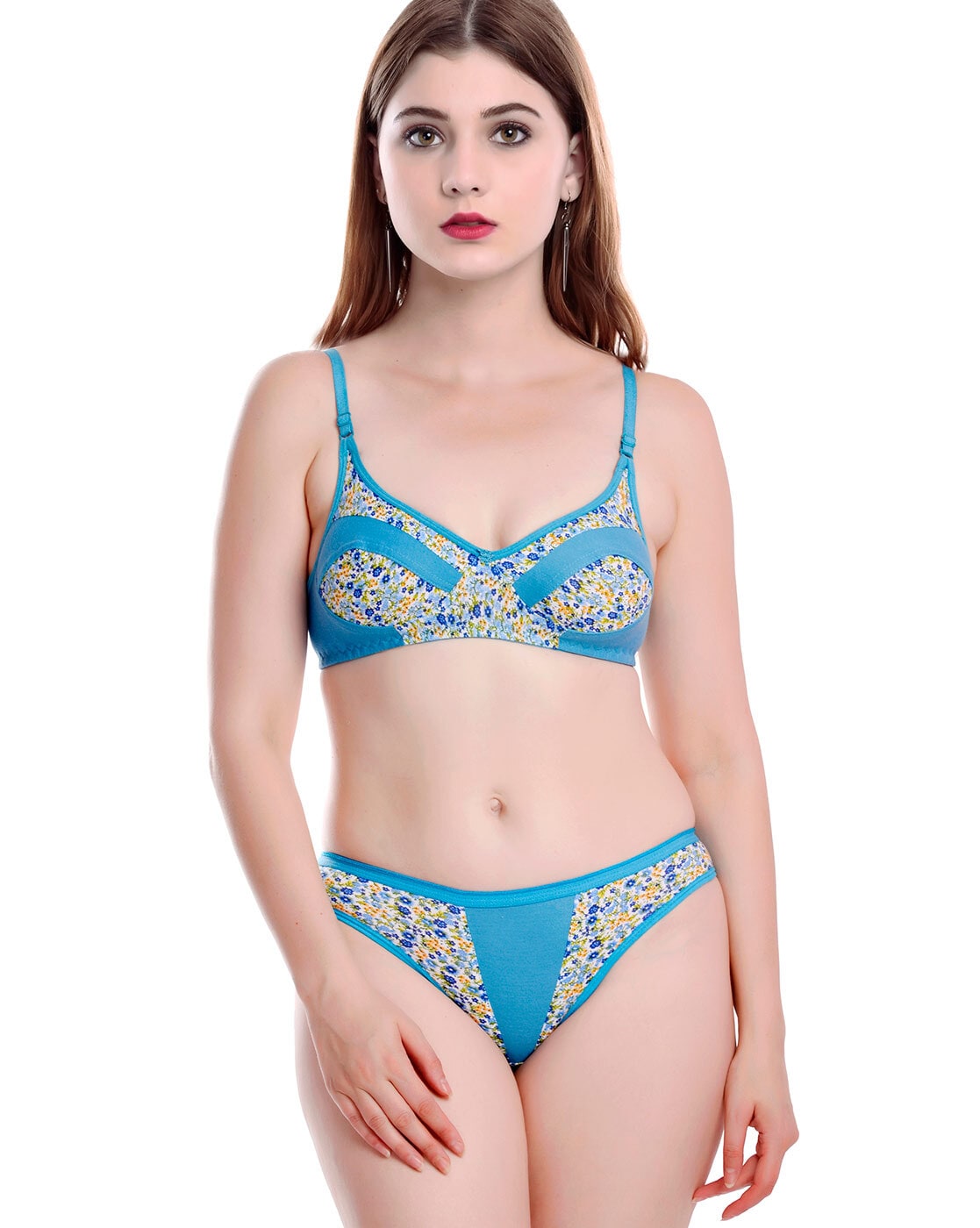 Blue Net Bra Panty Set, Size: 32B, 34B, Large at best price in New Delhi