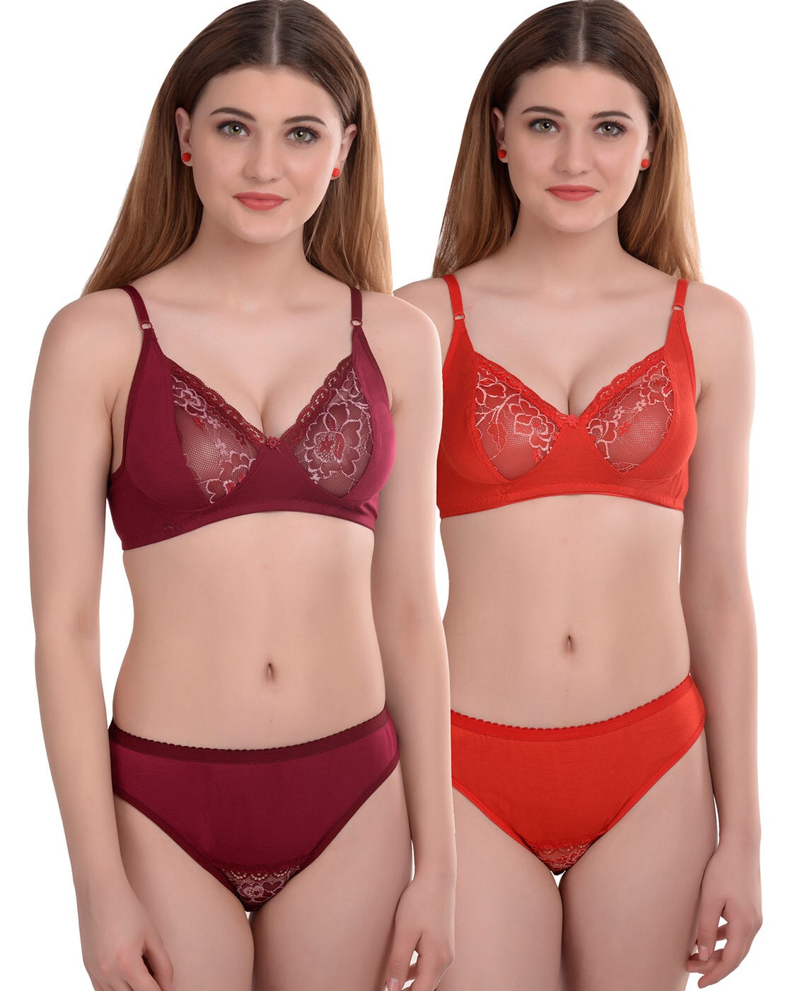 Buy online Set Of 2 Bow Patch Bras from lingerie for Women by Leading Lady  for ₹499 at 50% off