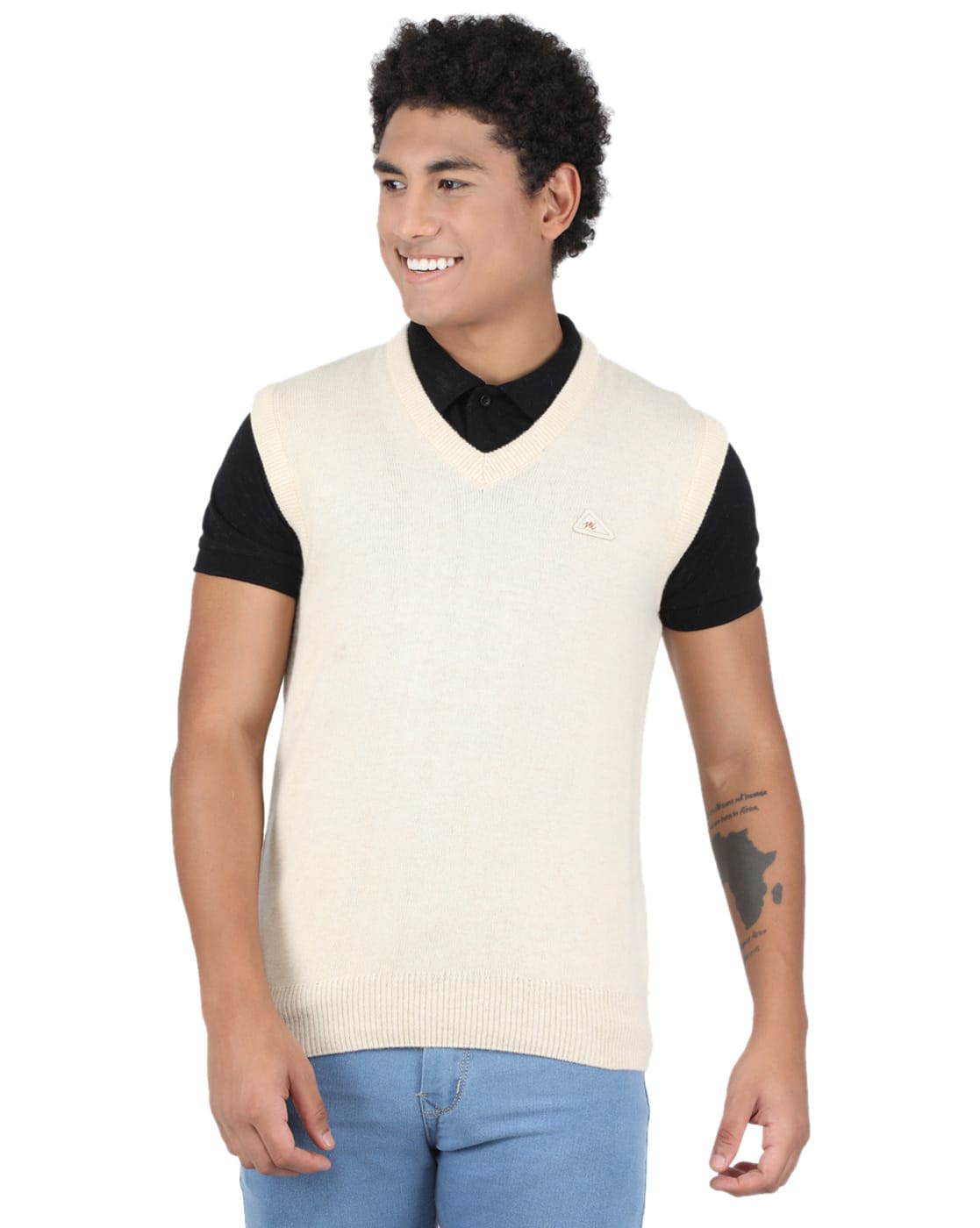 Buy Off White Sweaters u0026 Cardigans for Men by MONTE CARLO Online | Ajio.com