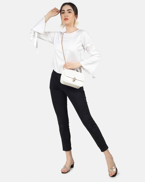 Buy White Tops for Women by Angloindu Online