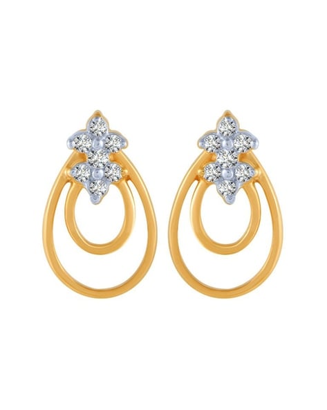 Buy Rose Gold-Toned Earrings for Women by P.C. Chandra Jewellers Online |  Ajio.com