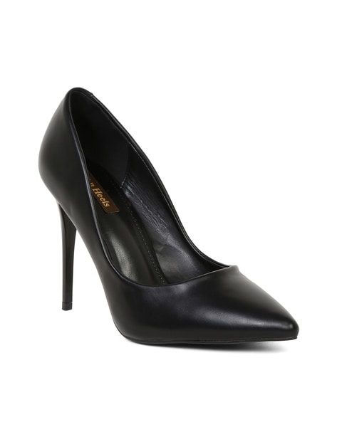 Buy Black Heeled Shoes for Women by Flat n Heels Online