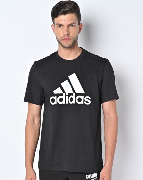 Buy Online for Men Black Tshirts by ADIDAS