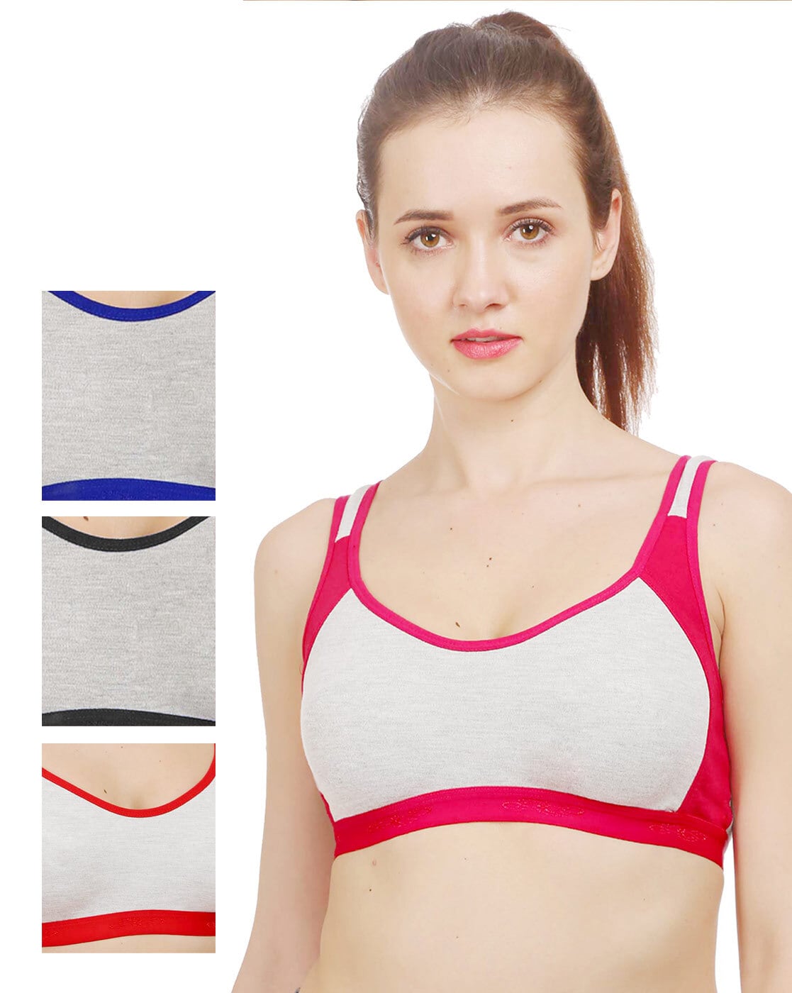Cotton Non-Padded Women & Girls Sport Bra, Multicolor at Rs 40/piece in  Surat