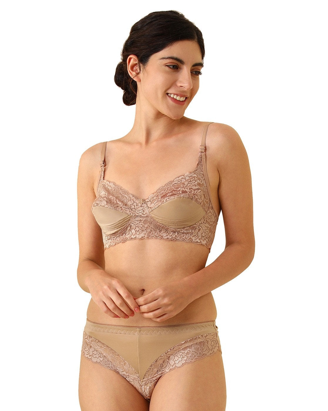 Buy Brown Lingerie Sets for Women by AROUSY Online