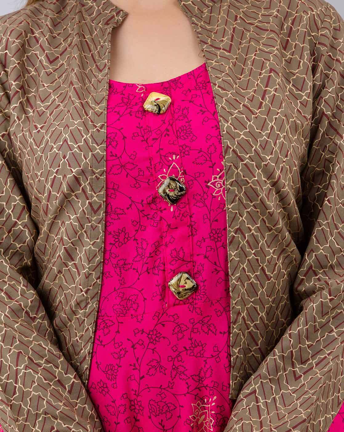 Buy Pink Kurtas for Women by FTDIVA 