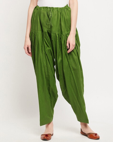 Patiala Pant with Drawstring Waist Price in India