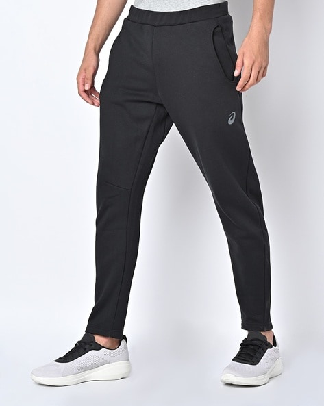 Buy ASICS Men Black  Neon Orange Panelled Regular Fit Quick Dry Training Track  Pant  Track Pants for Men 9948311  Myntra