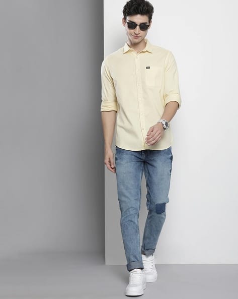 Grey Jeans Yellow Shirt Denim Grey Pants Yellow Shirt Buy Yellow