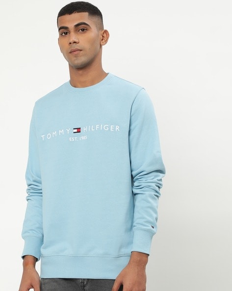 Tommy hilfiger deals teal sweatshirt