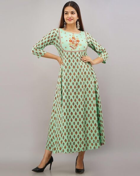 Buy Light Green Dresses & Gowns for Women by WOMEN TOUCH Online