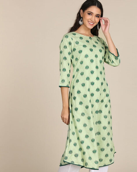 Buy Green Kurtas for Women by KARIGARI Online Ajio