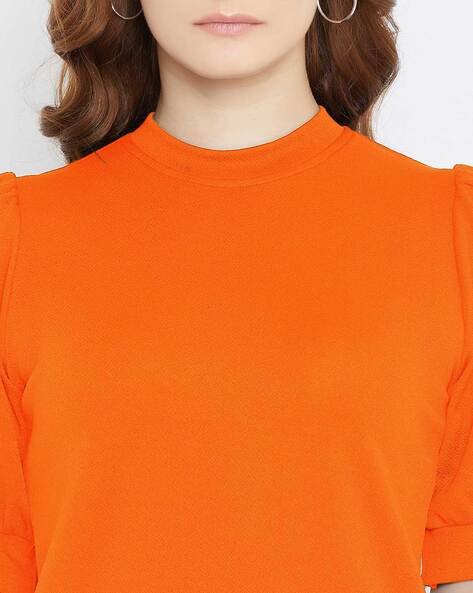 Buy Orange Tops for Women by Uptownie Lite Online