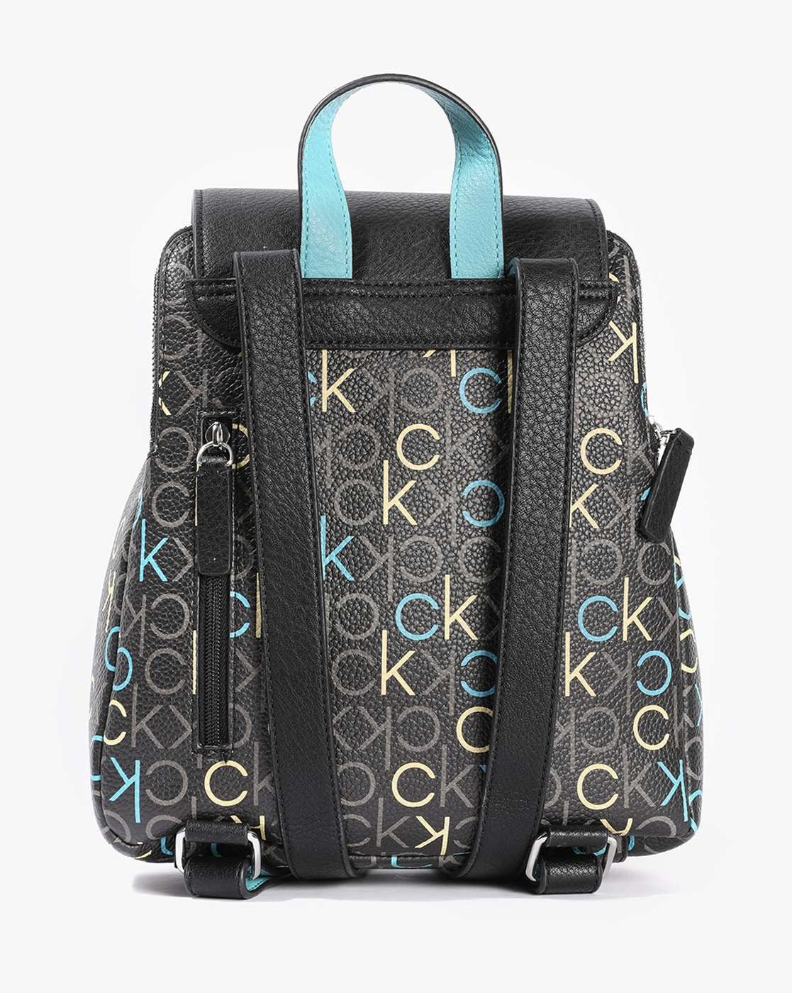 Buy Calvin Klein Men Black Brand Print Campus Backpack - NNNOW.com