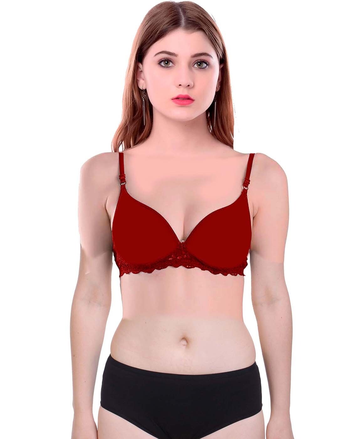 Satin Ladies Maroon Lingerie Set, 34B at Rs 300/piece in Ranchi