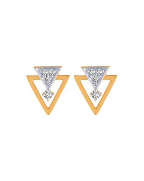 Buy Silver Plated Faux Diamond Naval Majesty Sapphire Stone Encrusted Studs  by Nayaab by Sonia Online at Aza Fashions.