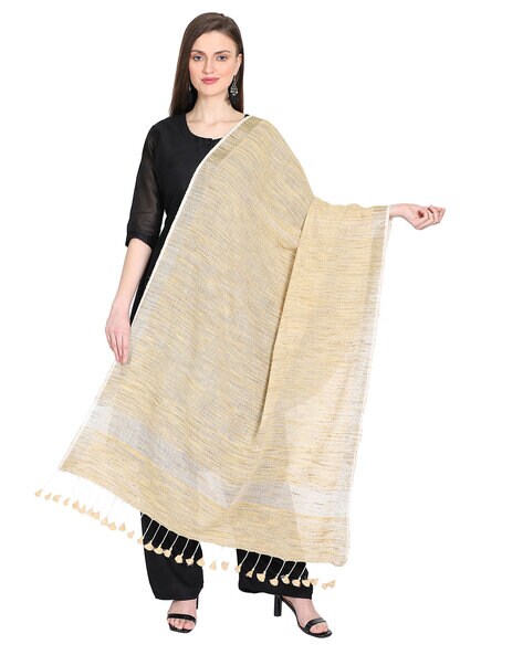 Indian Solid Textured Dupatta Price in India