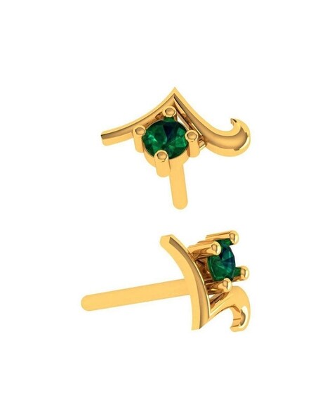 Buy Candere by Kalyan Jewellers 18k Gold Diamond Stud Earring Online At  Best Price @ Tata CLiQ