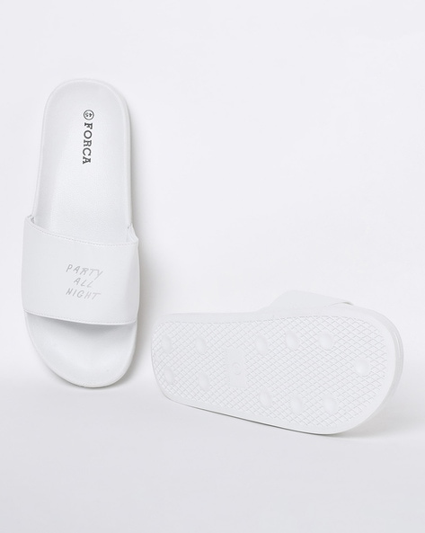 Pure white slippers new arrivals