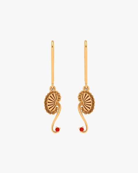 Senco Gold Gold with Diamond Drop Earrings for Women, Yellow : Amazon.in:  Fashion