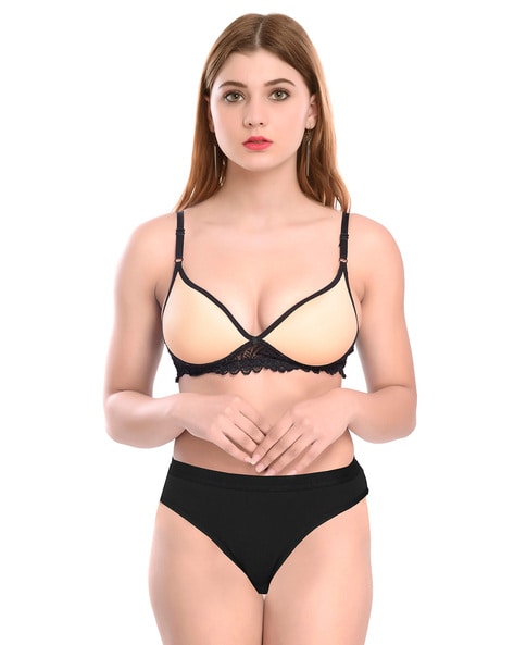 Buy Gold & Black Lingerie Sets for Women by AROUSY Online