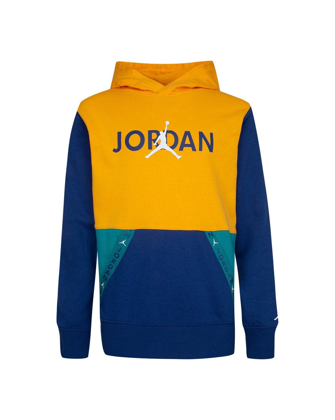 blue and yellow jordan hoodie