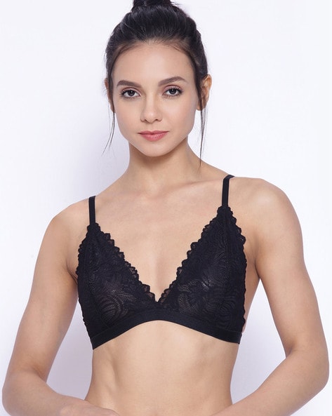 Transparent Lace Bralette Sexy Crop Top Bra Unpadded Wireless Brassiere See  Through Intimates Bras for Women Newest (Bands Size : M, Color : Black-A) :  : Clothing, Shoes & Accessories