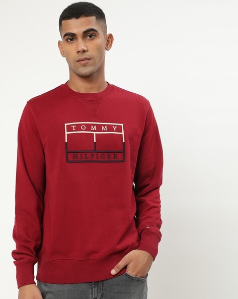 Tommy jeans flag discount sweatshirt