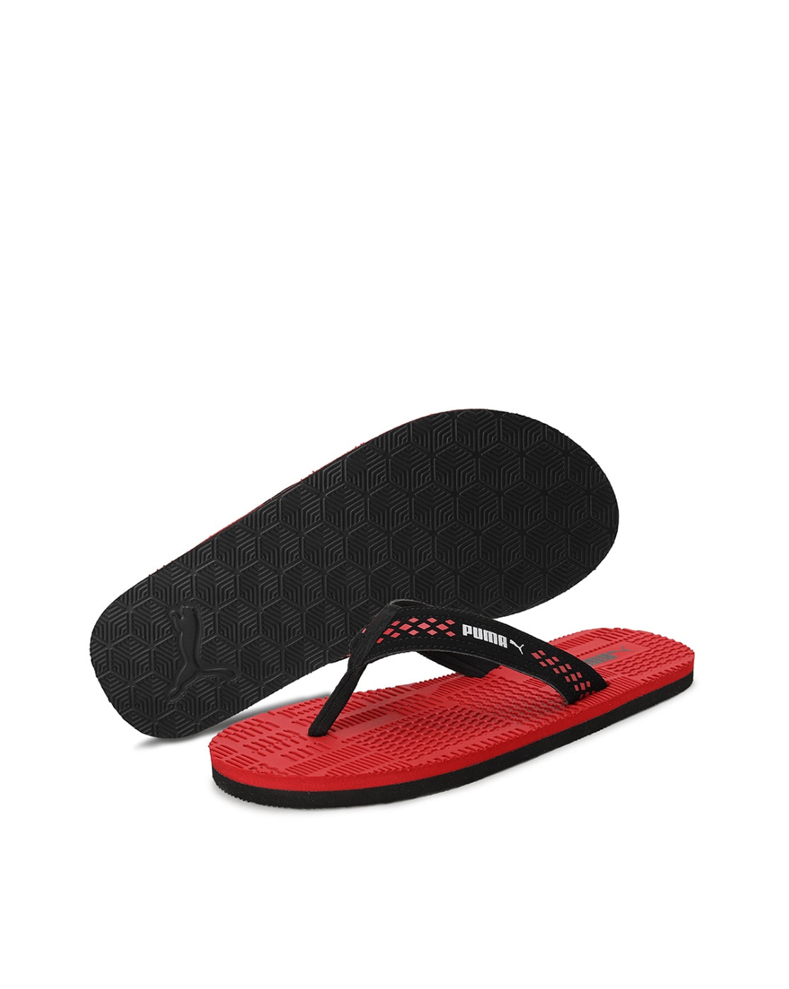 Puma red best sale flip flops