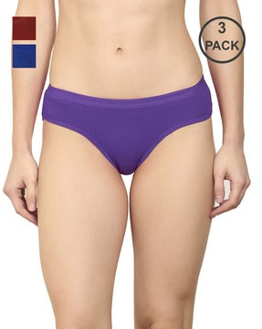 Buy Fruit Of The Loom Women Pack Of 2 Solid Hipster Briefs FHPS02