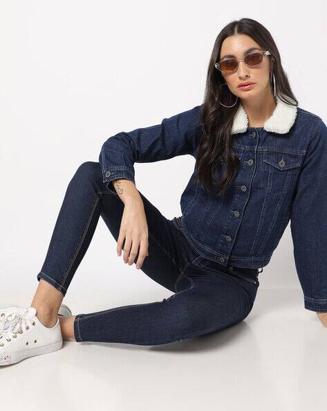 DNMX Sherpa Denim Trucker Jacket