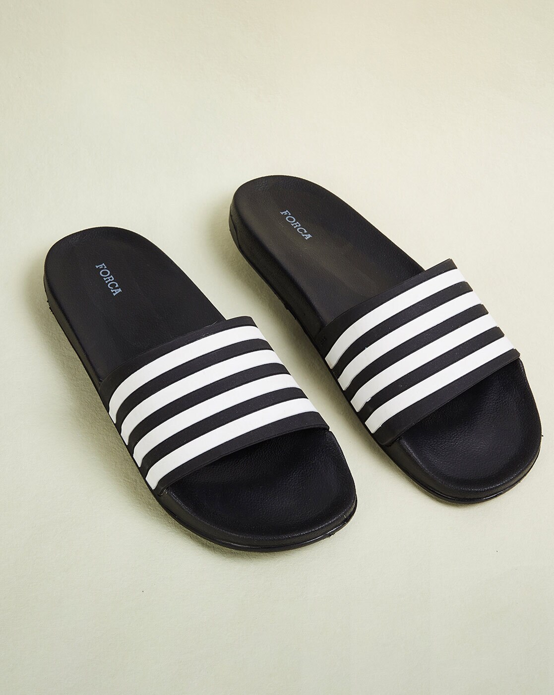 Buy Black Flip Flop Slippers for Men by Forca by Lifestyle