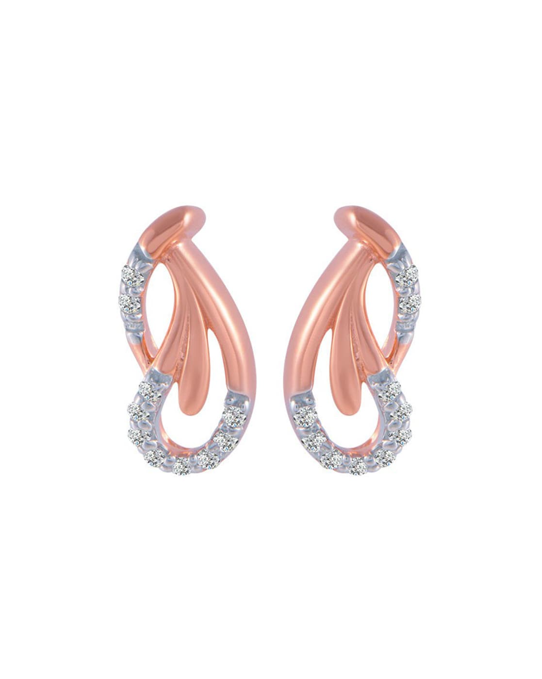 Buy 18KT Latest Gold Diamond Earrings - PC Chandra