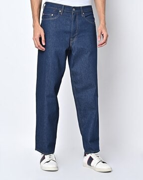 Stay Baggy Tapered Jeans - Blue