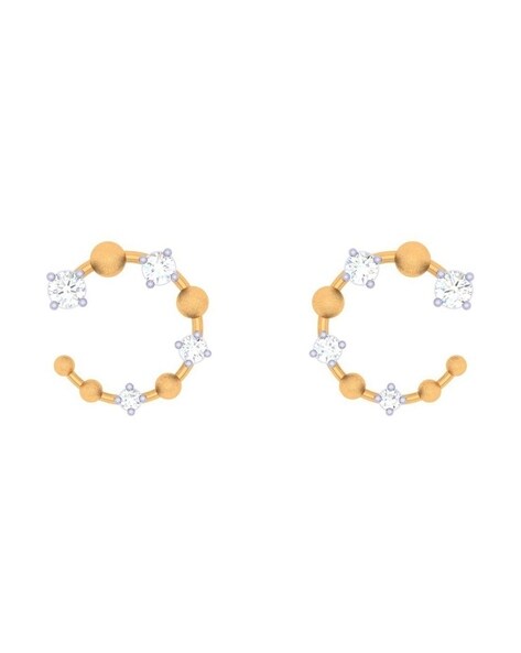 Buy Yellow Gold Earrings for Women by P.C. Chandra Jewellers Online Ajio
