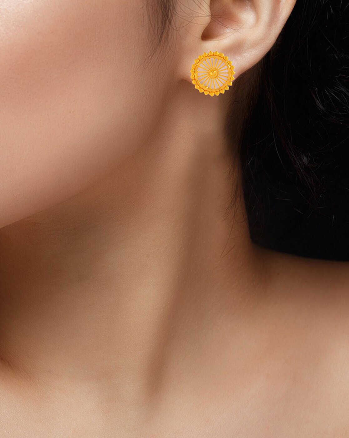 Latest Gold Earring Designs From Kalyan Jewellers - South India Jewels