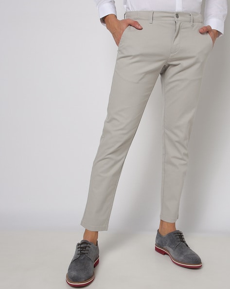 Park Avenue Black Regular Fit Self Design Flat Front Trousers-atpcosmetics.com.vn