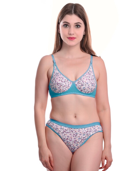 Buy Blue & White Lingerie Sets for Women by AROUSY Online